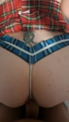 I slip into a schoolgirl’s uniform for naughty fun