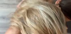 Two beautiful sluts share my good cock in their mouths