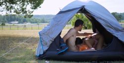 I fuck my girlfriend in the tent at the risk of getting caught