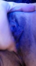 Pussy stroked from close to excite her boyfriend