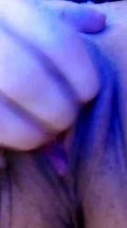 My wife sends me a nude one where she touches her pussy.