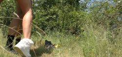 Baise risquée dans un parc il finit dans mon cul
