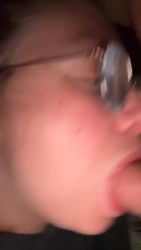 My step sister gives me a blowjob in the toilet
