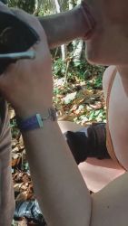 I cheat on my wife in a french sextape forest