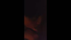 I stroke his huge cock between my big tits