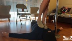 French young couple hardcore bisexual femdom domination with foot licking