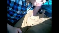 I suck a stranger on the train and make him cum