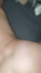 Blonde girlfriend bends over for me