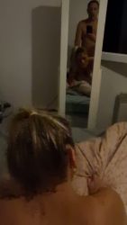 Je prends ma belle épouse blonde en levrette pendant notre sextape