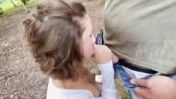 Young Néphael Enjoying Bareback Forest Encounter