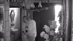 Amateur couple gets frisky over the sink on hidden toilet cam