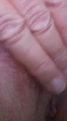 Horny MILF fingers her hairy wet pussy on mobile