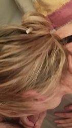 MILF in Lingerie Sucks Me in Vertical Mobile POV
