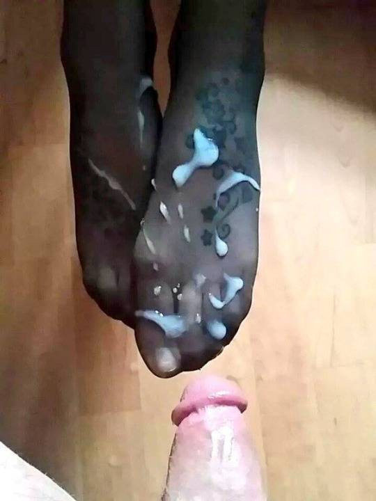 Shoejob High Heels fetish cum on Feet, Soles n°58